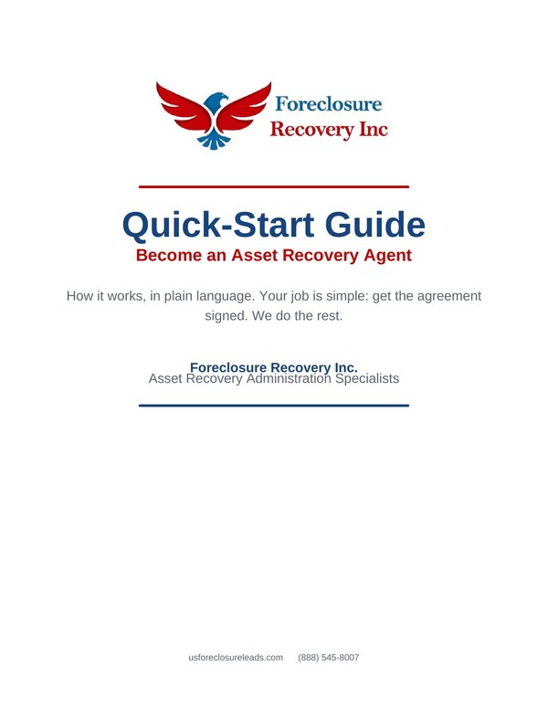 Cover of Asset Recovery Agent Quick Start Guide