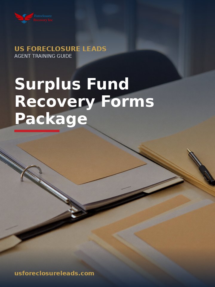 Cover of Surplus Fund Recovery Forms Package